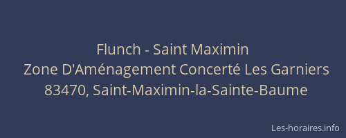 Flunch - Saint Maximin