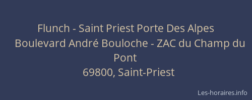 Flunch - Saint Priest Porte Des Alpes