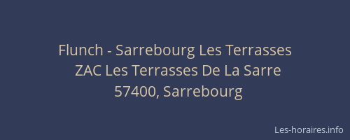 Flunch - Sarrebourg Les Terrasses