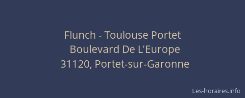 Flunch - Toulouse Portet