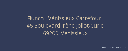 Flunch - Vénissieux Carrefour