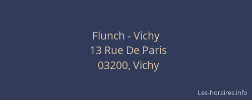 Flunch - Vichy
