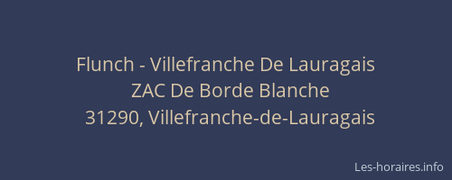 Flunch - Villefranche De Lauragais