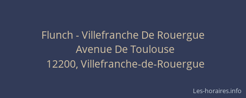 Flunch - Villefranche De Rouergue
