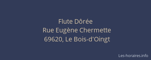 Flute Dôrée