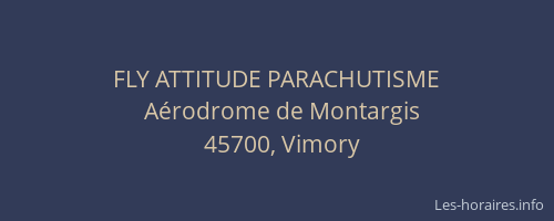 FLY ATTITUDE PARACHUTISME