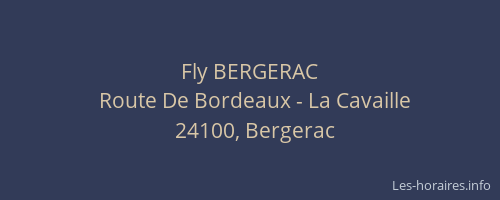 Fly BERGERAC