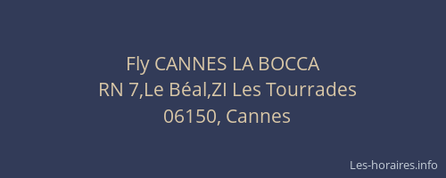 Fly CANNES LA BOCCA