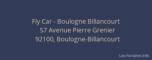 Fly Car - Boulogne Billancourt