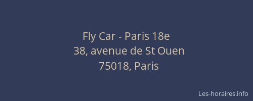 Fly Car - Paris 18e
