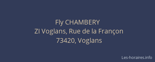 Fly CHAMBERY