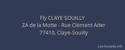 Fly CLAYE SOUILLY