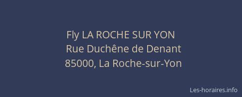 Fly LA ROCHE SUR YON