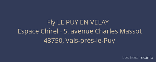 Fly LE PUY EN VELAY