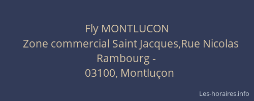 Fly MONTLUCON