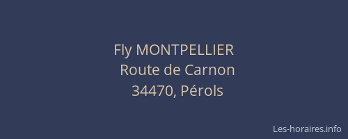 Fly MONTPELLIER