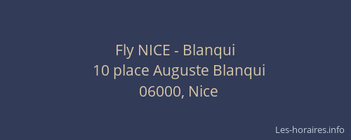 Fly NICE - Blanqui