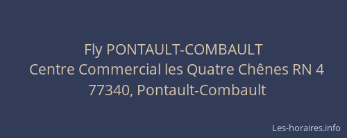 Fly PONTAULT-COMBAULT