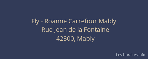 Fly - Roanne Carrefour Mably