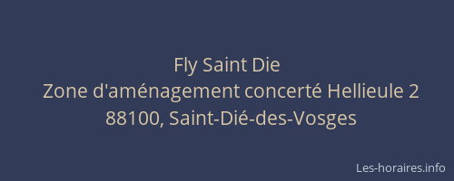 Fly Saint Die