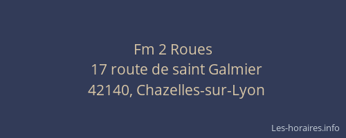 Fm 2 Roues