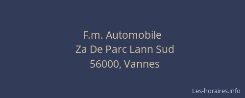 F.m. Automobile
