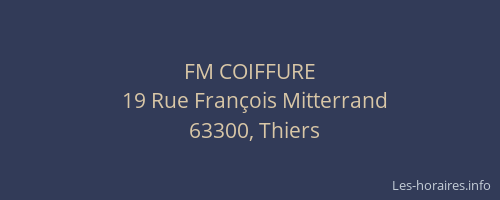 FM COIFFURE
