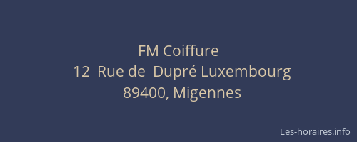 FM Coiffure