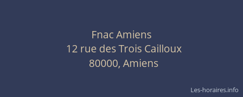 Fnac Amiens