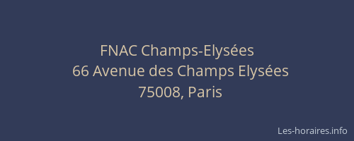 FNAC Champs-Elysées