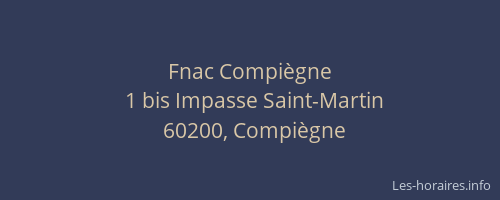 Fnac Compiègne