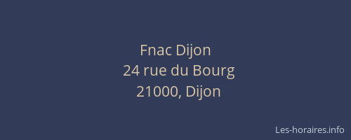 Fnac Dijon