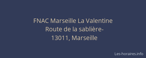 FNAC Marseille La Valentine