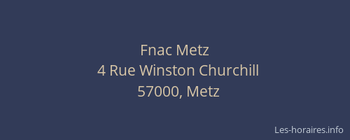 Fnac Metz