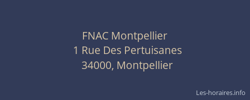 FNAC Montpellier
