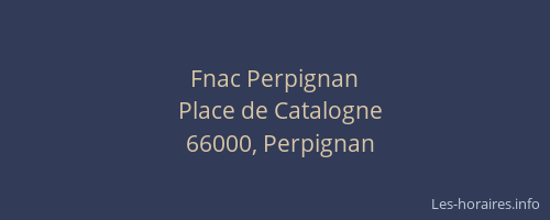 Fnac Perpignan