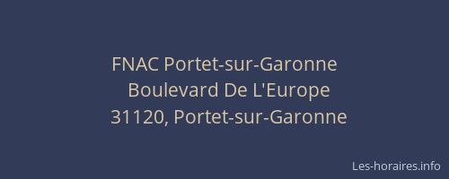 FNAC Portet-sur-Garonne