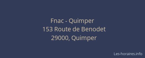 Fnac - Quimper
