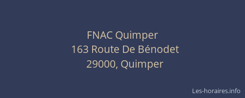 FNAC Quimper