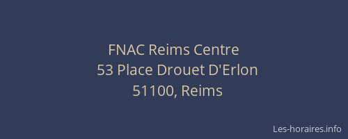 FNAC Reims Centre
