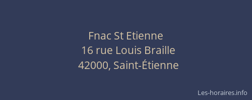 Fnac St Etienne