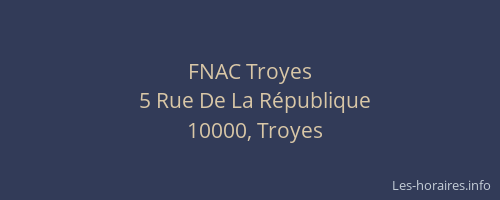 FNAC Troyes