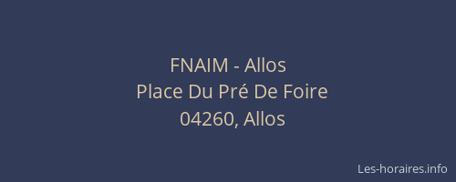 FNAIM - Allos