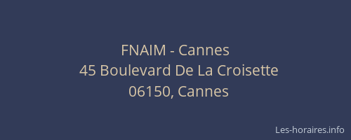 FNAIM - Cannes