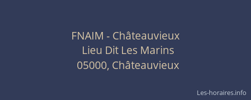 FNAIM - Châteauvieux
