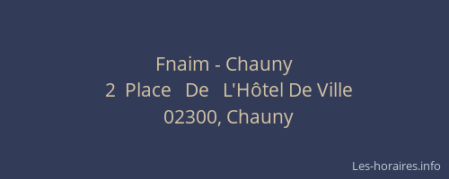 Fnaim - Chauny
