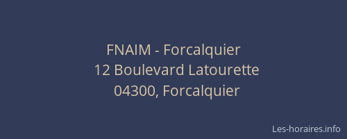 FNAIM - Forcalquier