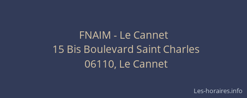 FNAIM - Le Cannet
