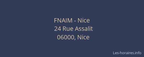 FNAIM - Nice