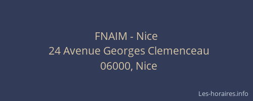 FNAIM - Nice
